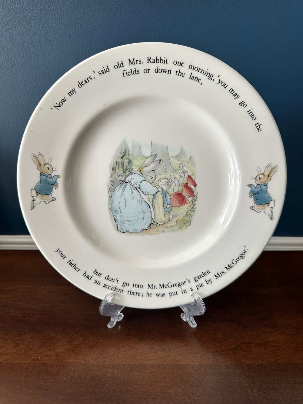 Wedgwood Peter Rabbit Beatrix Potter Plate